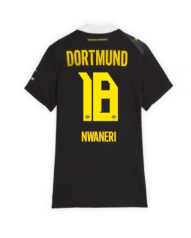 Borussia Dortmund Ethan Nwaneri #18 Maglia Gara Trasferta Repliche 2026-27 Donna Maniche Corte Borussia Dortmund Ethan Nwaneri #18 Maglia Gara Trasferta Repliche 2026-27 Donna Maniche Corte